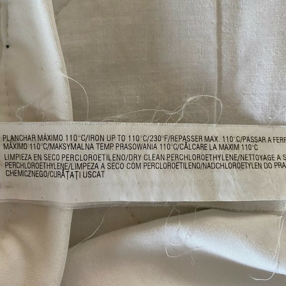 Zara Womens White Mid Rise Slim Capri Pant Size 10 - Picture 11 of 11